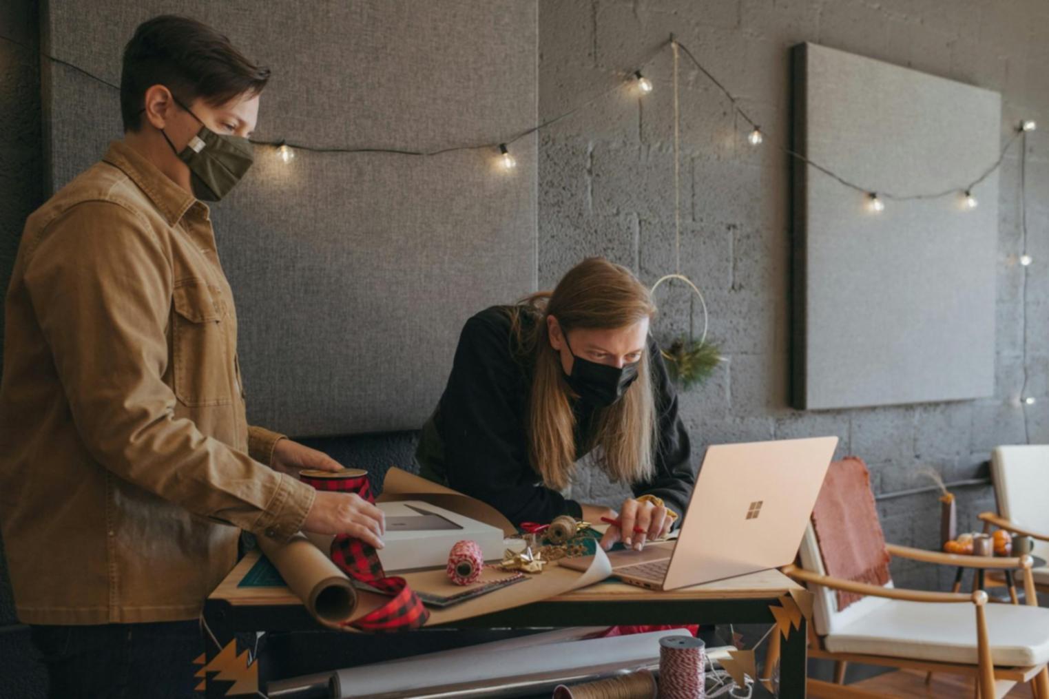 Présentation budgétaire pour startup avec projections trimestrielles